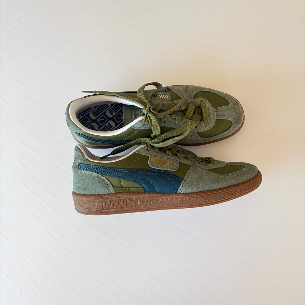 Puma Palermo Olive Green Eucalyptus Tropic Size 40.5
